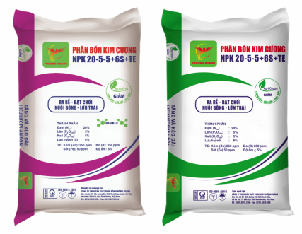 PHÂN BÓN KIM CƯƠNG NPK 20-5-5+6S+TE (MIỀN NAM)