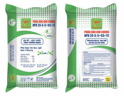 PHÂN BÓN KIM CƯƠNG NPK 20-5-5+6S+TE (MIỀN BẮC)