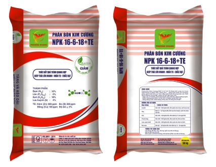 PHÂN BÓN KIM CƯƠNG NPK 16-6-18+TE (MIỀN NAM)